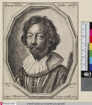 Simon Vouet Gallus pictor [Simon Vouet; Porträt des Simon Vouet]