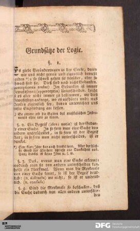 Grundsätze der Logic.