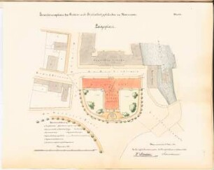 Archiv- und Bibliotheksgebäude, Hannover: Lageplan 1:500