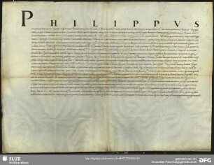 [Faszikel 19: Schuldverschreibung von König Philipp II. (1527-1598) für Johann Jakob Fugger (1516-1575) über 128621 Gulden, Brüssel, 18.4.1556 (Abschrift)]