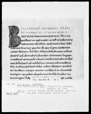 Evangeliar: Initiale B