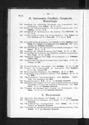 D. Astronomie, Geodäsie, Geophysik, Meteorologie