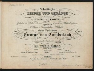 Heft 1: 4 Gesänge für Sopran oder Tenor