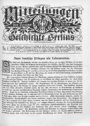 Zwei deutsche Prinzen als Lebensretter