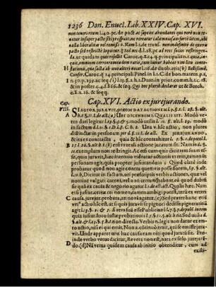 Cap. XVI. Actio ex jurejurando