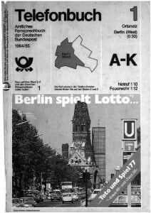 1984/1985: Telefonbuch : das Telefonbuch der Deutschen Telekom AG