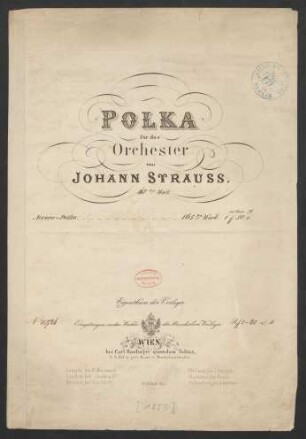 Polka für das Orchester, Aurora-Polka : 165tes Werk