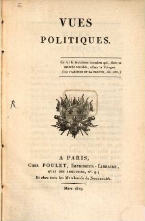 Vues politiques