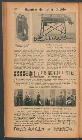 Máquinas de lustrar calzado