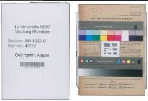 Entnazifizierung August Oellingrath , geb. 25.09.1900 (Arbeiter)