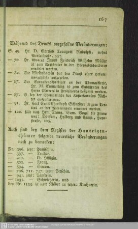 Während des Drucks vorgefallene Veränderungen
