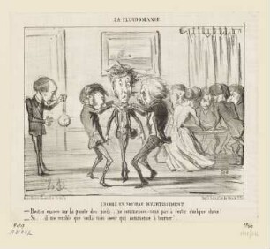 Encore un nouveau divertissement, Blatt 7 der Folge " La Fluidomanie", in: "Le Charivari", Paris 1853