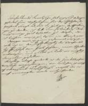 Brief von Kaspar von Sternberg an Johann Jacob Kohlhaas