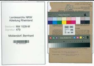 Entnazifizierung Bernhard Middendorf , geb. 17.11.1896 (Bankbeamter)