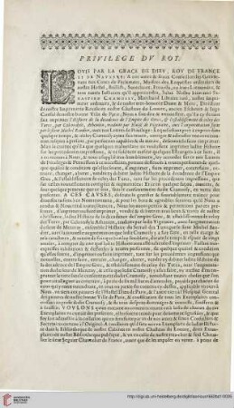 Privilège du Roi