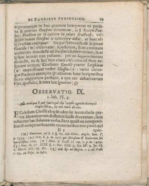 Observatio. IX. 1. Ioh. IV. 3.