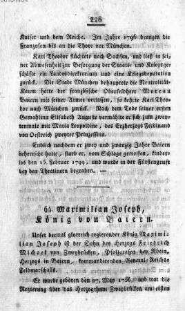 Maximilian Joseph, Koenig von Baiern