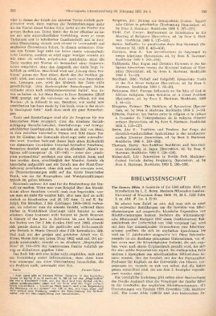 256-257 [Rezension] The Geneva Bible