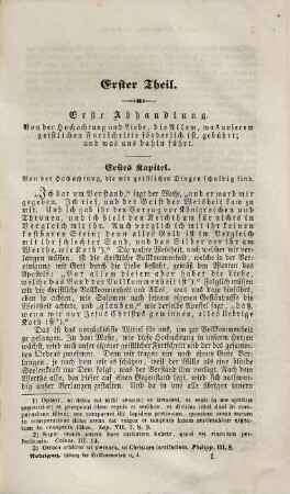 Uebung der christlichen Vollkommenheit, 1