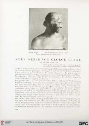 21: Neue Werke von George Minne
