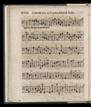 XVIII. Lasset die Kindlein zu mir kommen (Concert a 4. 2. Cantus, Altus & Bassus)