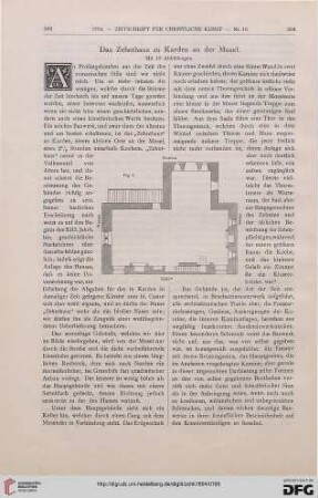 Das Zehnthaus zu Karden an der Mosel