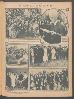 Información gráfica de Rosario y La Plata [Fotografías]