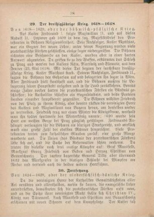 29. Der dreißigjährige Krieg. 1618-1648.