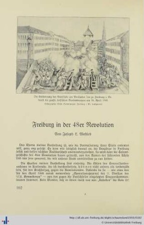 Freiburg in der 48er Revolution.