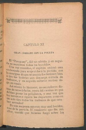 Capítulo XI : Gran combate con la policía