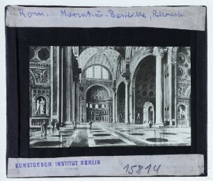 Rom, Maxentiusbasilika : Innenansicht, Rekonstruktion
