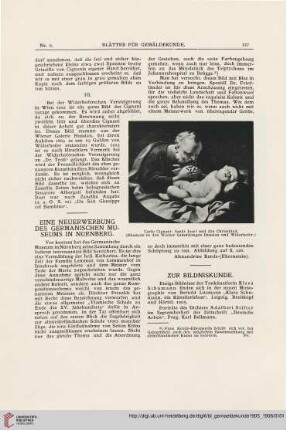 2: Eine Neuerwerbung des germanischen Museums in Nürnberg
