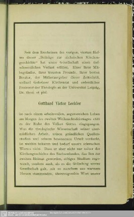 [Nekrolog Gotthard Victor Lechler]