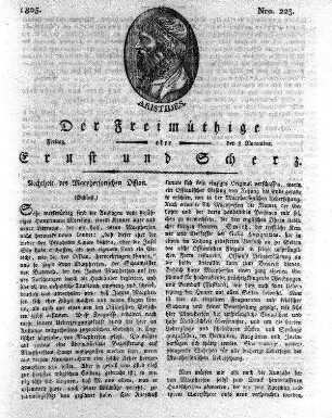 Nro. 223, Freitag den 8. November