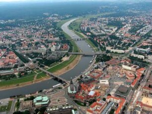 Dresden : Augustusbrücke, Carolabrücke, Albertbrücke