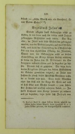 Begräbniß Jesus's