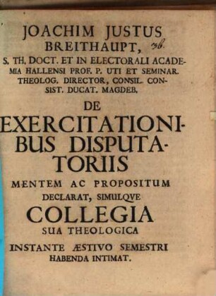 De exercitationibus disputatoriis