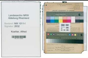 Entnazifizierung Alfred Koehler , geb. 22.08.1901 (Teilhaber)