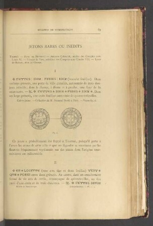 Jetons rares ou inédits