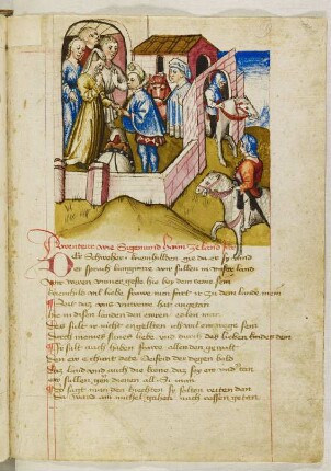 Bild 16: Siegmund nimmt Abschied von Kriemhild
