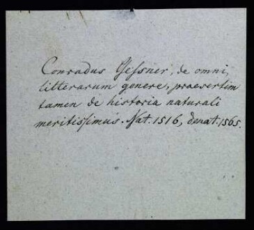 Gesner, Conrad
