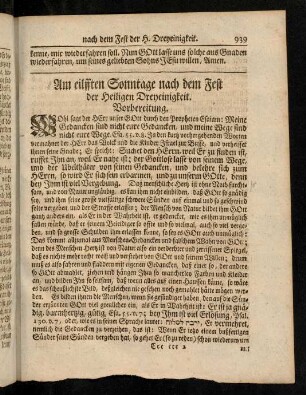 939-944, Vorbereitung, Evangelium, Eingang