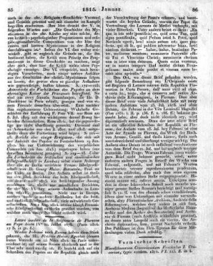 Lettre inedite de la Seigneurie de Florence au Pape Sixte IVe 21. Juillet 1478. (Paris 1814. 17 S. in gr. 8.)