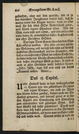 626-670, Das 18. Capitel