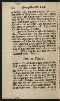 626-670, Das 18. Capitel