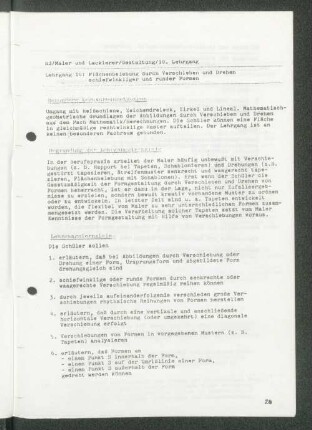 Lehrgang 10: Flächenbelebung durch Verschieben und Drehen schiefwinkliger und runder Formen