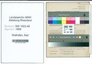 Entnazifizierung Karl Wallrafen , geb. 19.12.1913 (Sparkassenangestellter)