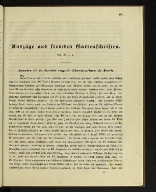 Auszüge aus fremden Gartenschriften.