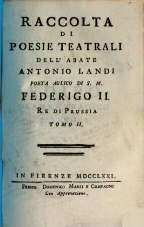 Raccolta Di Poesie Teatrali, 2