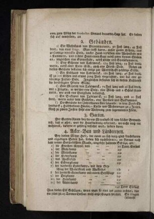 4. Acker-Bau und Ländereyen.
